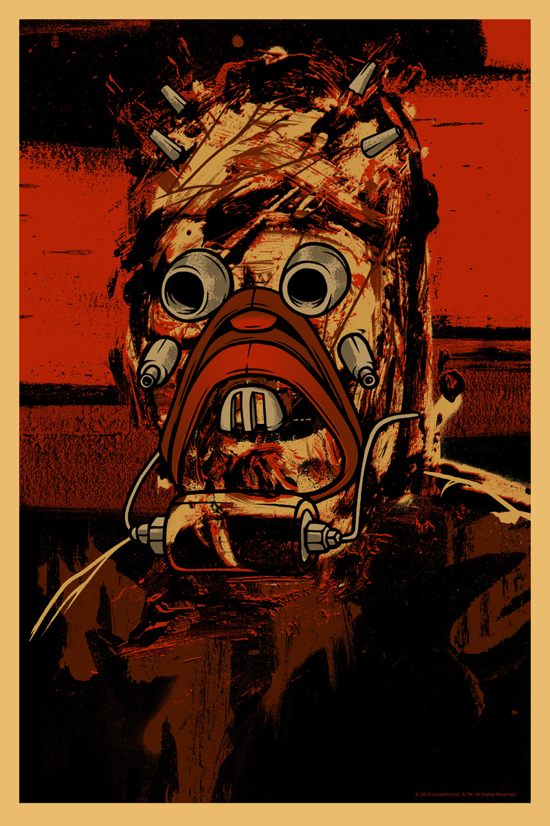 Illustration for article titled Spot the hidden probe droid in this exclusive new Star Wars poster